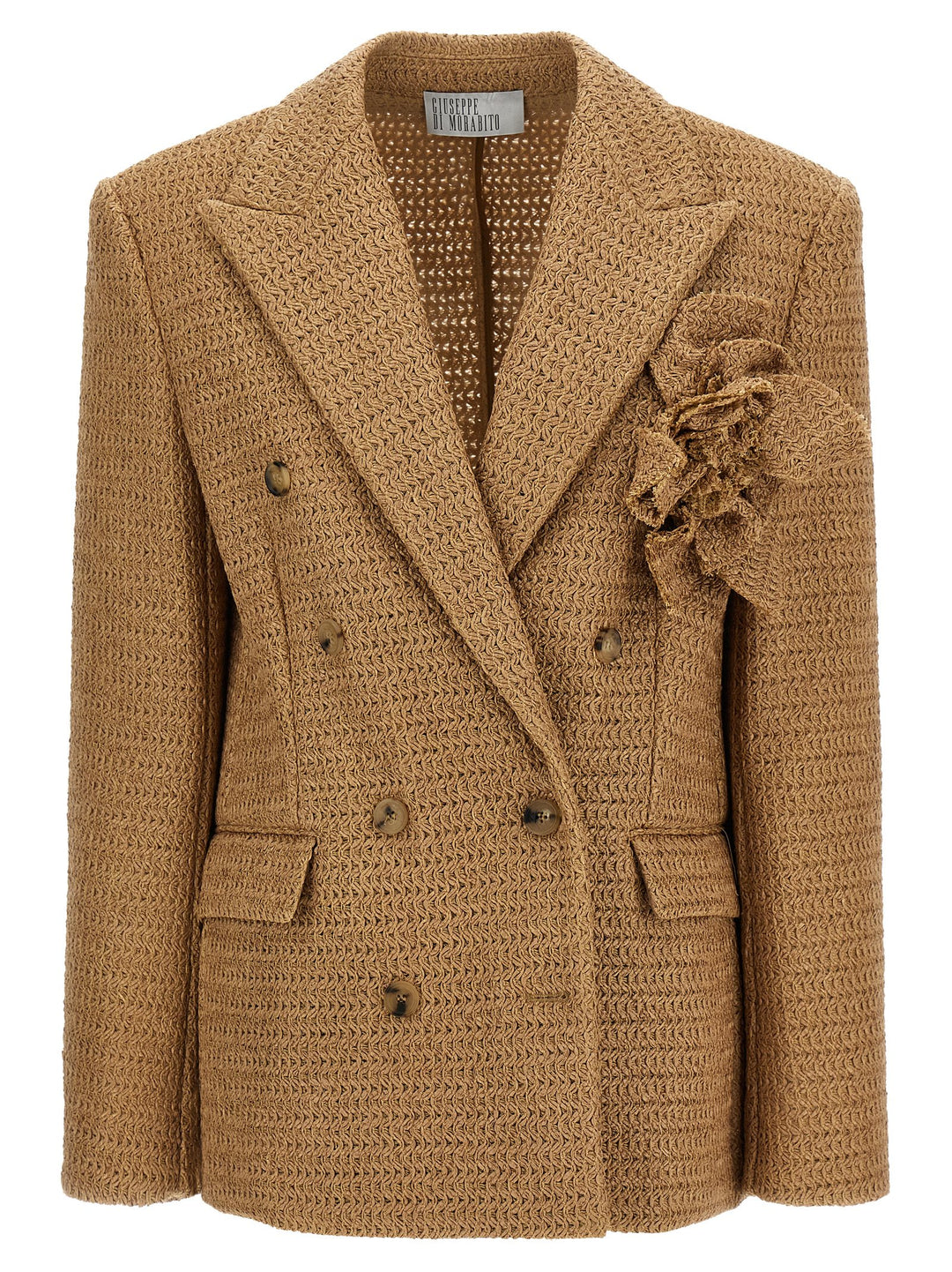 Giuseppe Di Morabito Braided Raffia Blazer BlazerS - Beige | 31836ec42cc86d8ae0c8765a3bb33d59cae744b9