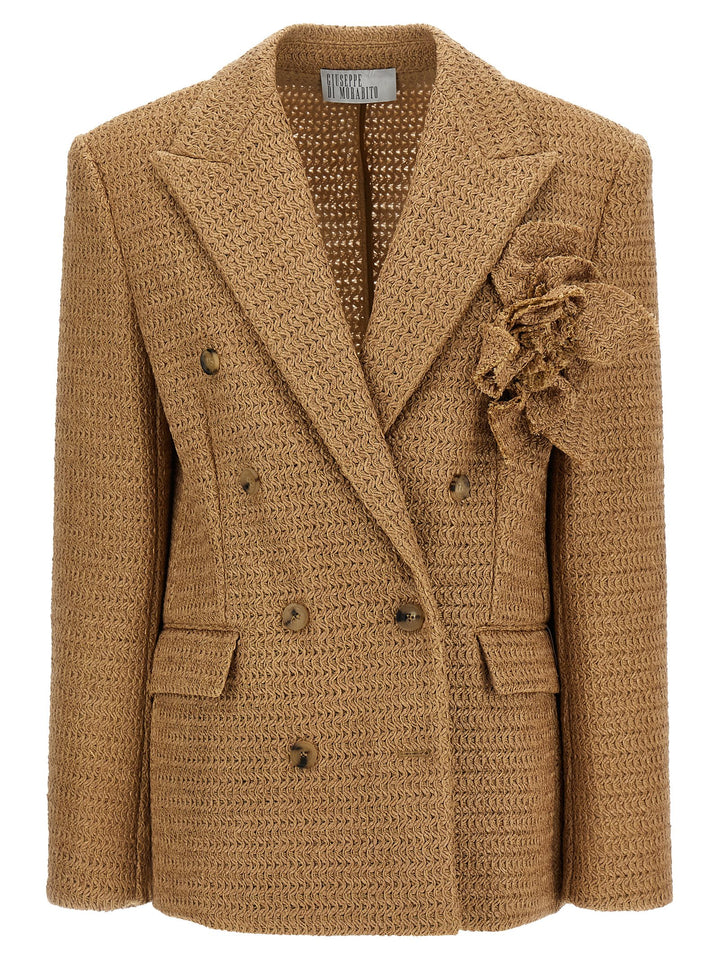 Giuseppe Di Morabito Braided Raffia Blazer BlazerS - Beige | 31836ec42cc86d8ae0c8765a3bb33d59cae744b9