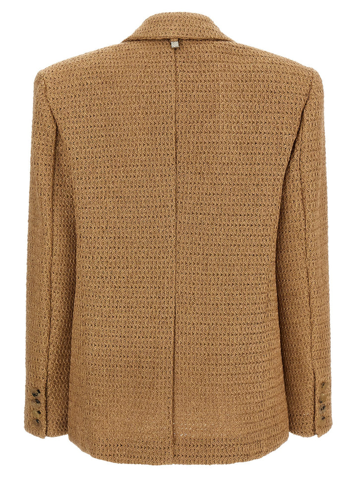 Giuseppe Di Morabito Braided Raffia Blazer BlazerS - Beige | 74cd7c3c50bb38469b3744b3e3e2d69caa778eaf