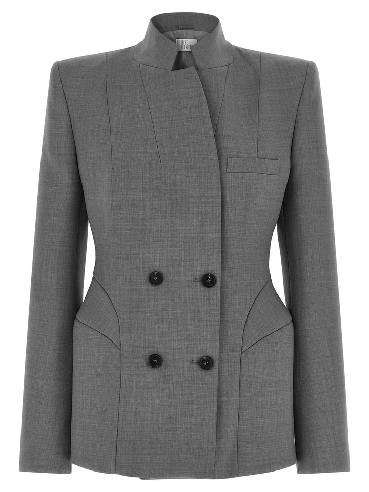 Giuseppe Di Morabito Double-Breasted Screwed Blazer BlazerS - Gray | 5d01e83be91bb85e3d7b50a5b1ae991d459b4f76