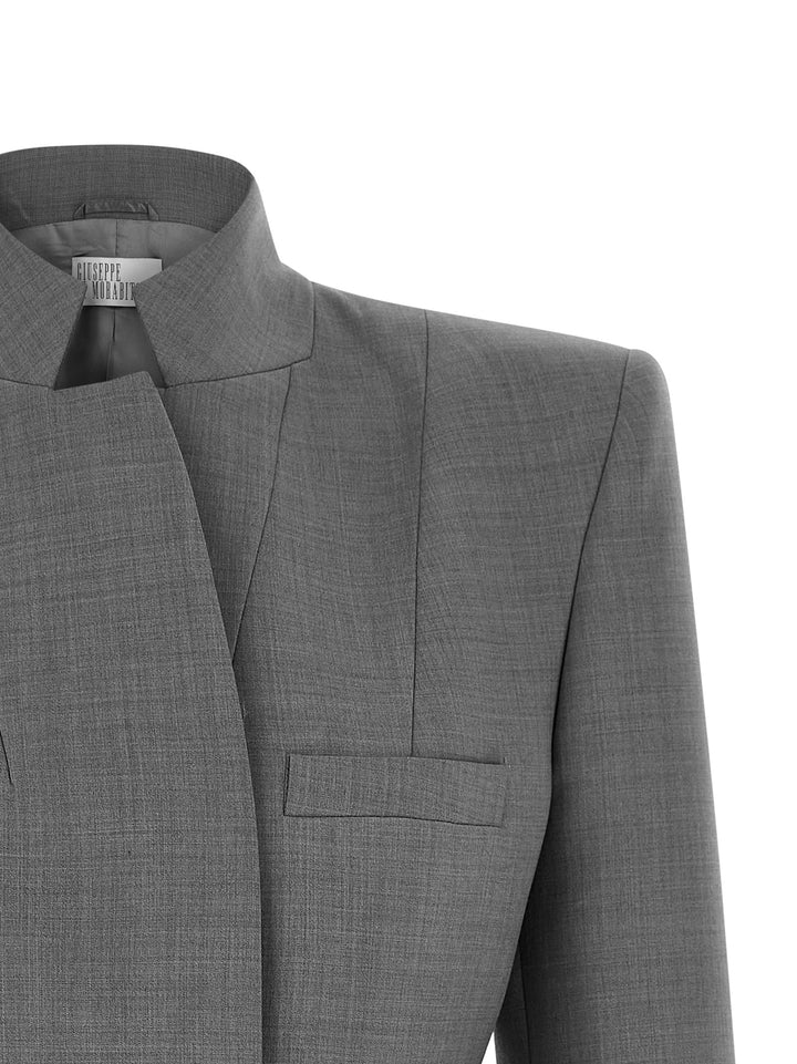 Giuseppe Di Morabito Double-Breasted Screwed Blazer BlazerS - Gray | 72a43afc59f0593bf54daf874609e25d9731a00e