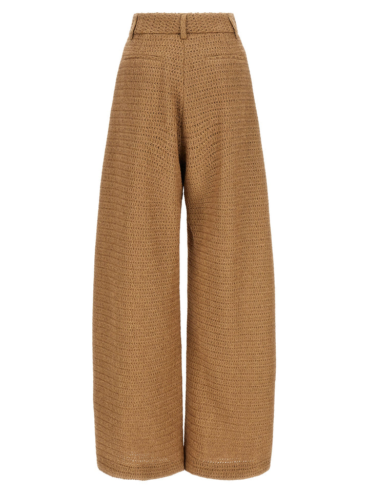 Giuseppe Di Morabito Raffia Pants - Beige | 2a63a9062922fd772ce409b334213565335225aa