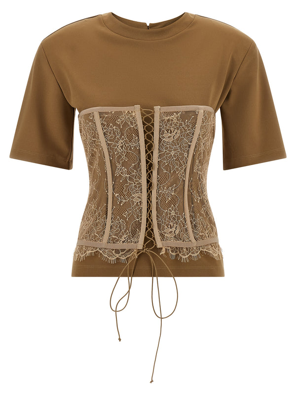 Bustier T-Shirt Brown