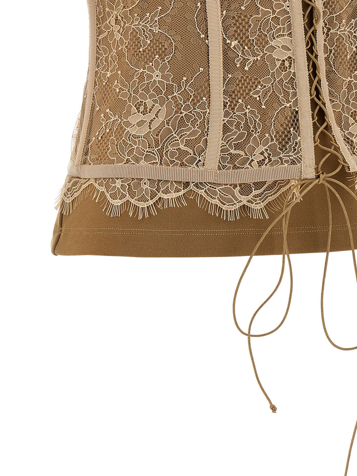 Giuseppe Di Morabito Bustier T-shirt - Brown | fa18007f598639a50bb89a025733174f0af98c3e