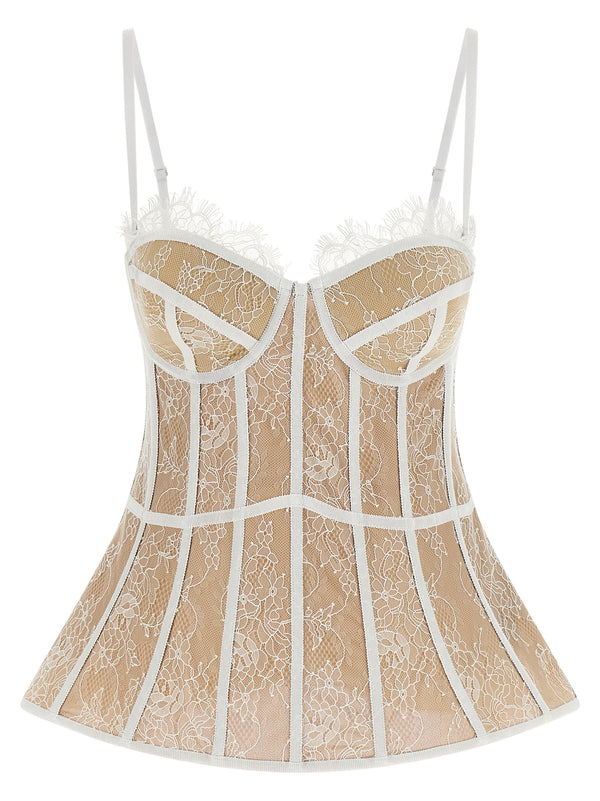 Bustier Top Tops White