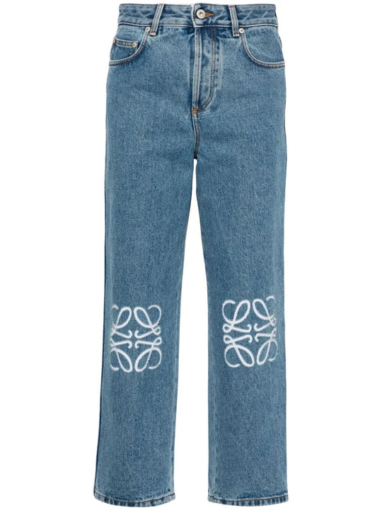 Anagram Medium-Weight Denim Cropped Jeans