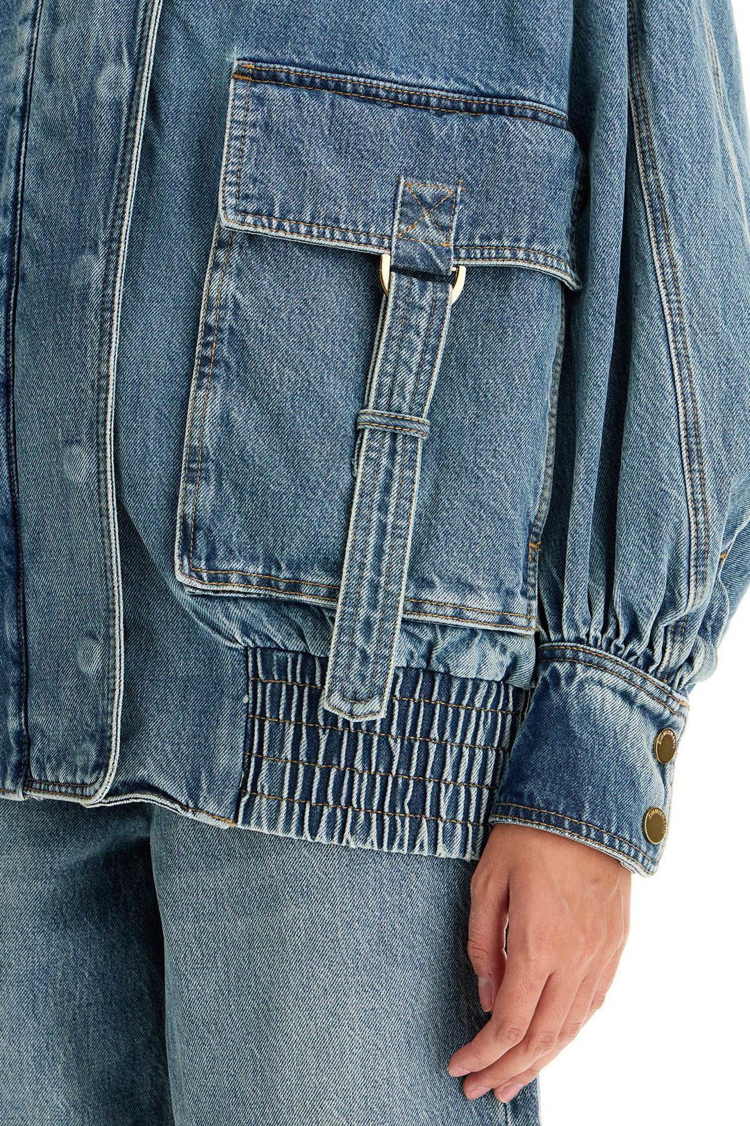 Bomber Oversize In Denim Illustration