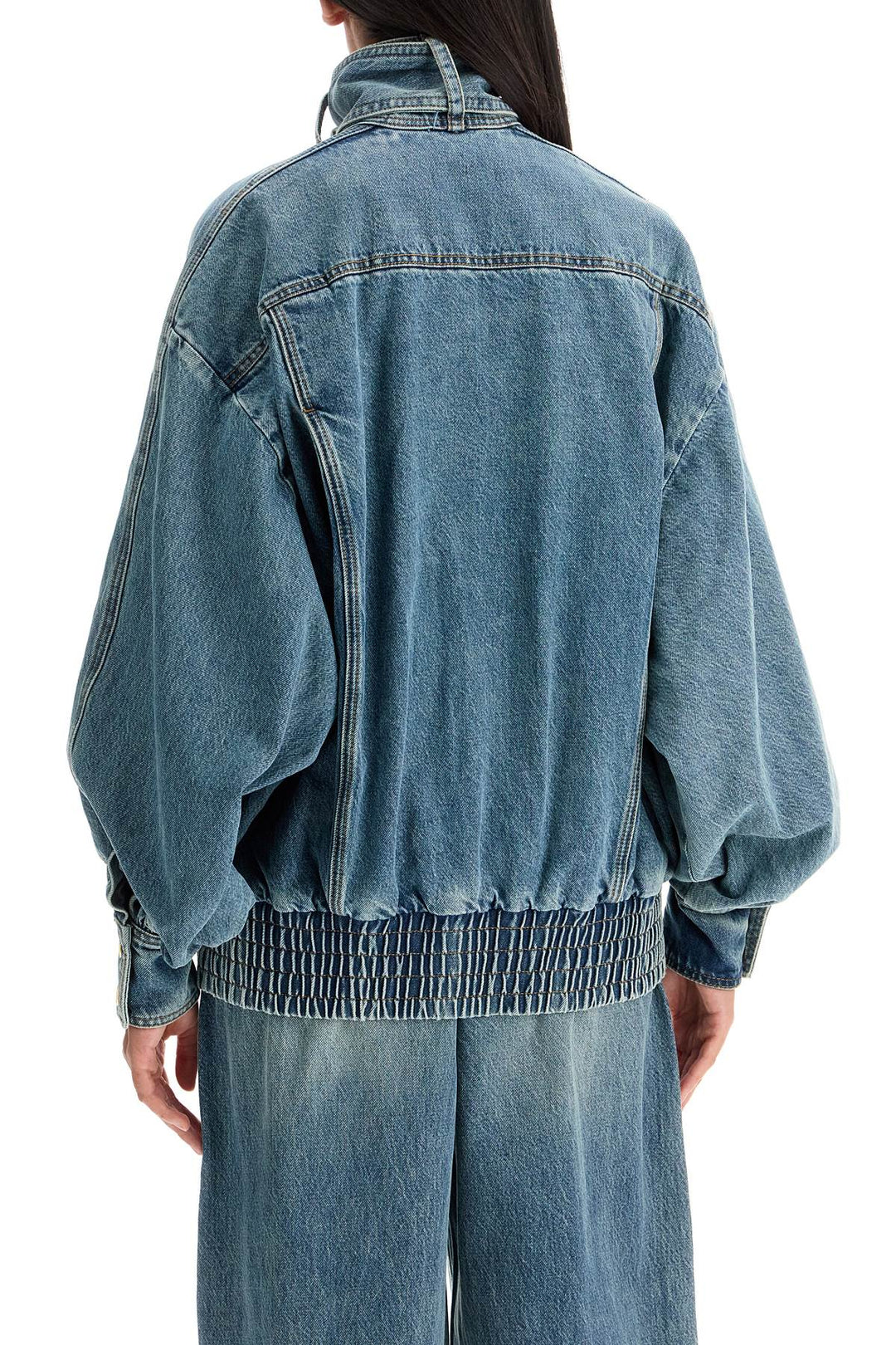 Bomber Oversize In Denim Illustration