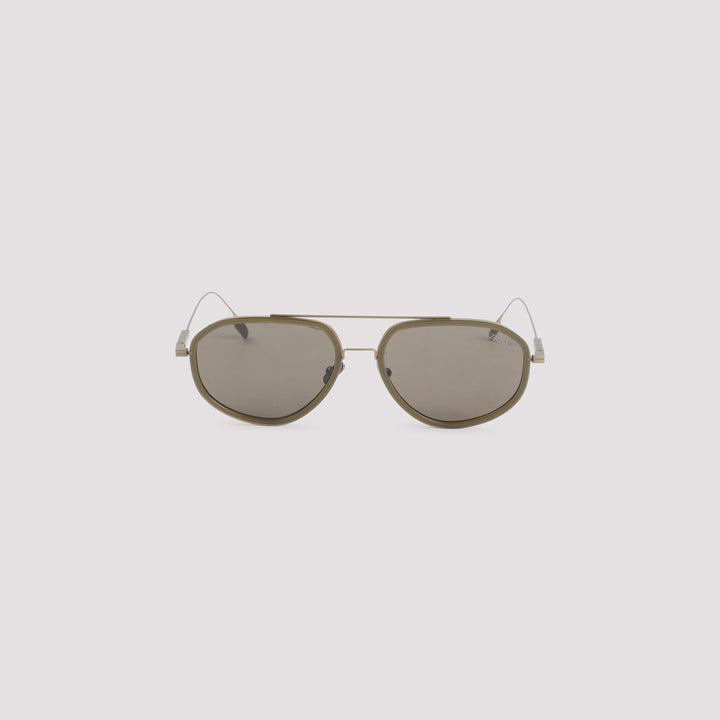 Zegna Eyewear Sunglasses - Brown | 9dbaef0b6a56be23dcc426fb4c1361d43a564f83