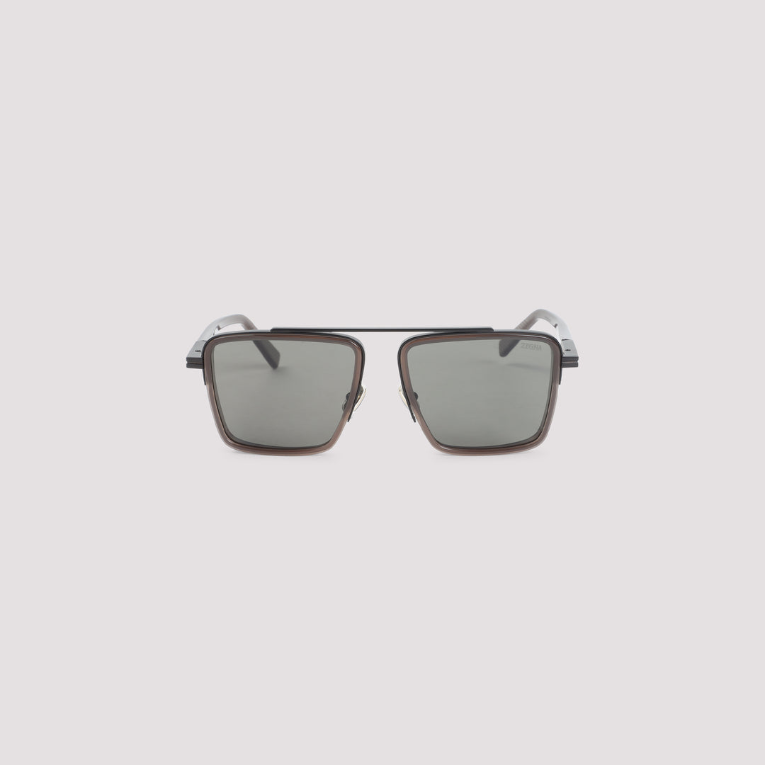 Zegna Eyewear Sunglasses - Brown | c6344e854086cd7b53526a1012e51230881d3760