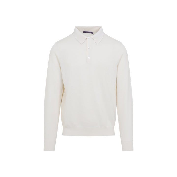 Ralph Lauren Purple Label Polo neck - White | b7854cc5b326ad348f66929b43080f6282f81ca2
