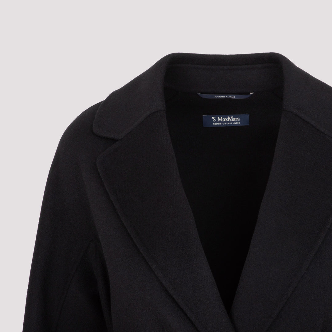 Max Mara`S Double breasted & peacoat - Black | 595be4954e2d4e2675fe423558ef5d5da1dd307a