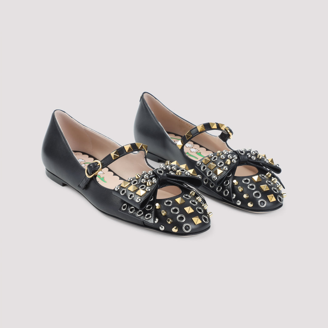 Valentino Garavani Ballerinas - Black | f32b3be87578fa55c9ed36a6096280d288c42575