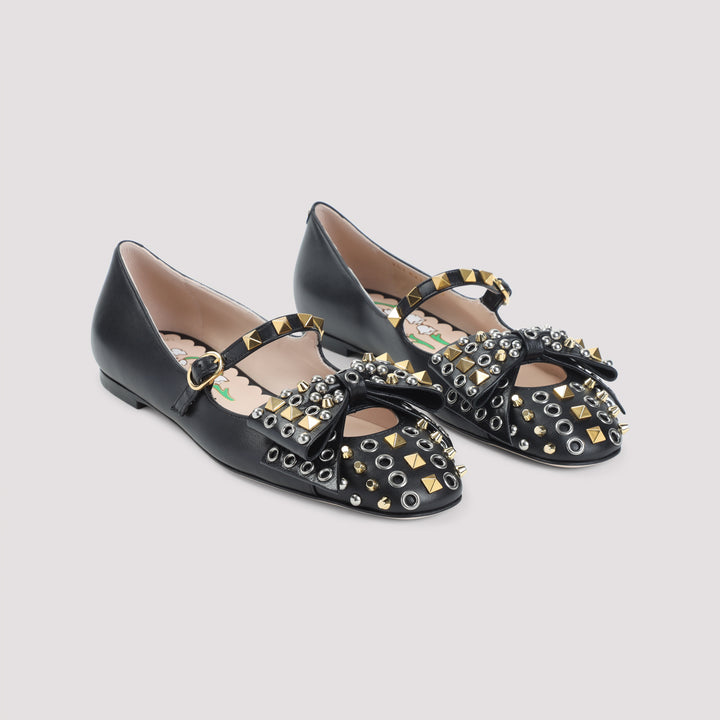 Valentino Garavani Ballerinas - Black | f32b3be87578fa55c9ed36a6096280d288c42575