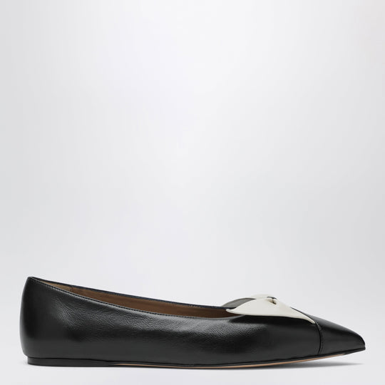 Soft Bow Ballerina Flats Black/Mascarpone