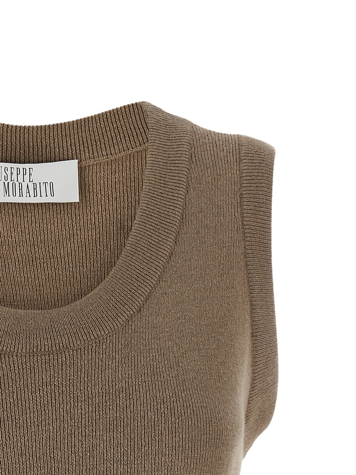 Giuseppe Di Morabito Jewel Brooch Top Tops - Beige | 82d8080b216aaed54816d944daa9d2df482e7f2e