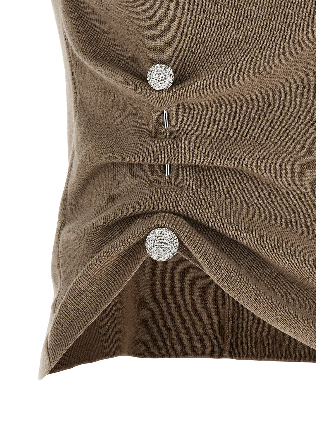 Giuseppe Di Morabito Jewel Brooch Top Tops - Beige | 1cc0a72819ac35009dbca69d76b122a3d3ac8f70