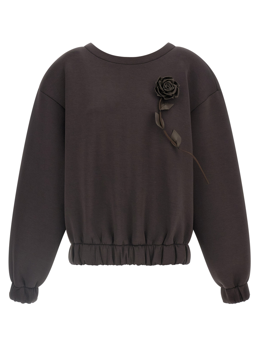 Giuseppe Di Morabito Removable Flower Application Sweatshirt - Brown | 86faac7bd8620ee8ec43a56e76495d1f9652031a