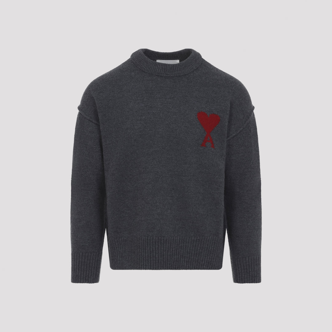 Ami Sweater - Grey | 2273027f6647b4cf3f81d35c9deb53d02829d349