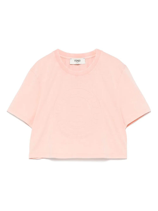 3d Fendi Roma Cropped T-Shirt