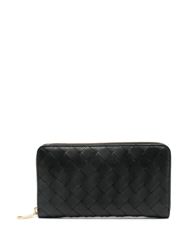 Intrecciato Zip Around Wallet