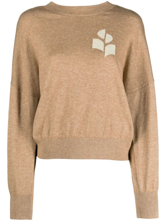 Marisans Mixed Cotton Logo Sweater
