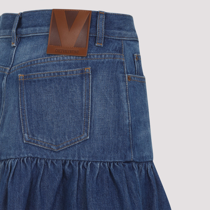 Valentino Mini skirts - Blue | d704742eddf46ec97677d85829b584e3995eff83