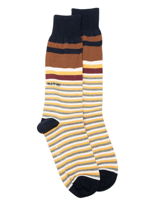 Mixed Stripes Cotton Socks