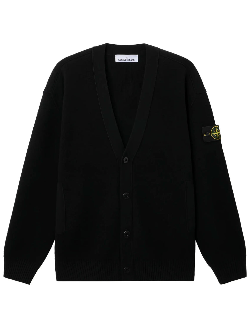Stone Island Cardigan - Black | a5939899c007e10db5f7ff7b4cae153954cb23ef
