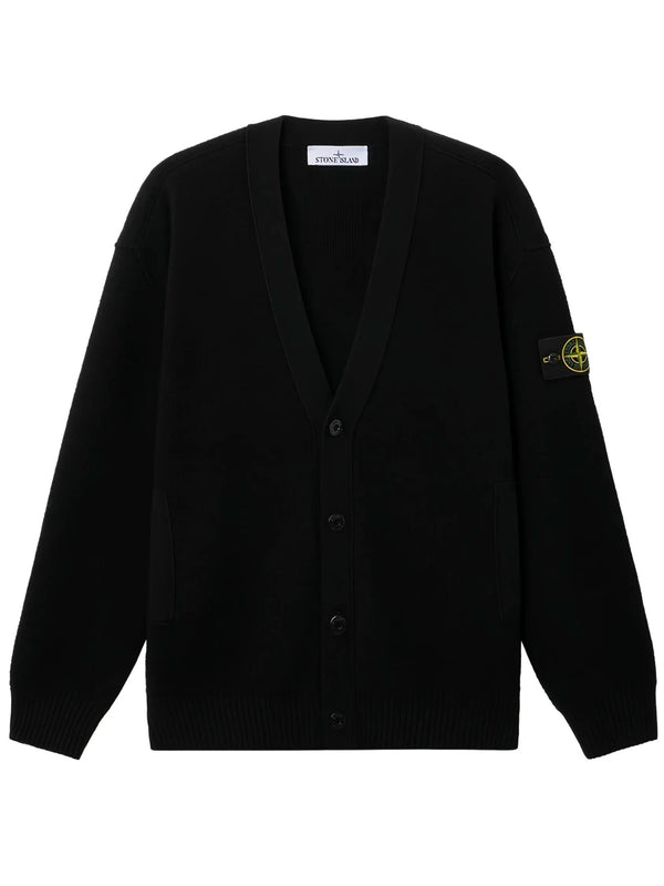 V-Neck Knit Cardigan With Pockets