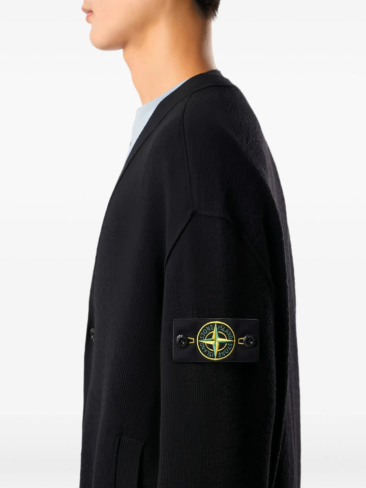 Stone Island Cardigan - Black | 0d45a77d9227312449620b67f851e609b9d23197