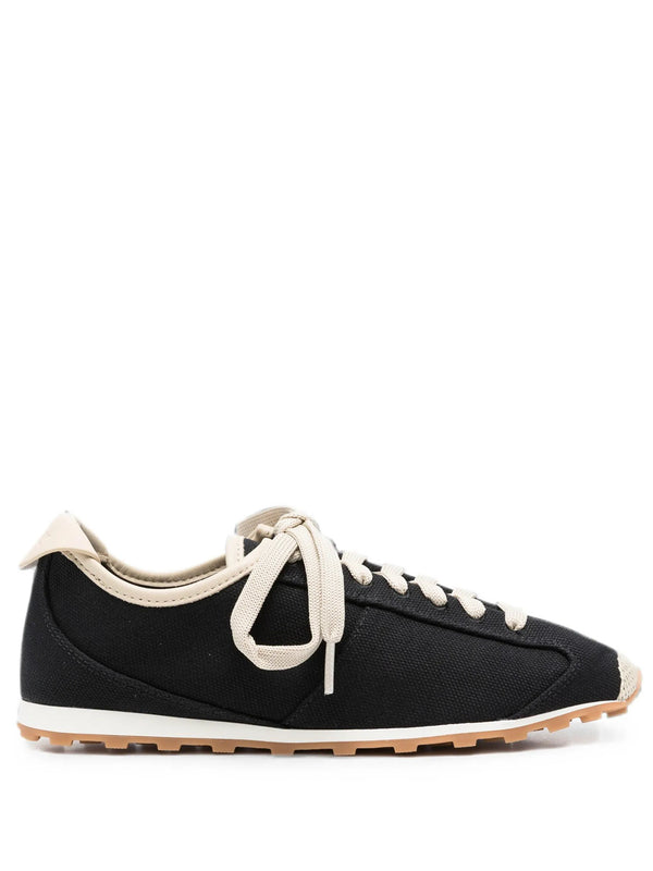 Les Tennis In Canvas And Leather