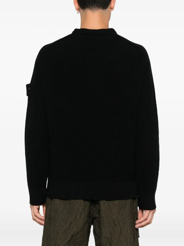 Stone Island Round neck - Black | 65d0cd1655b2fff49ade1e0f07ef44a770fcea6a