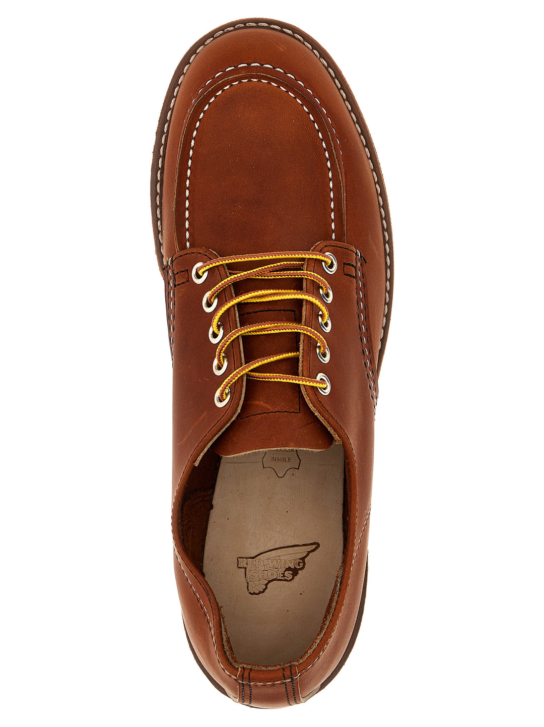 Shop Moc Oxford Lace Up Shoes Brown