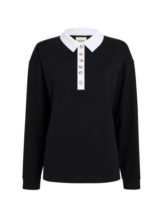 Faithful Silk Polo With Contrast Collar