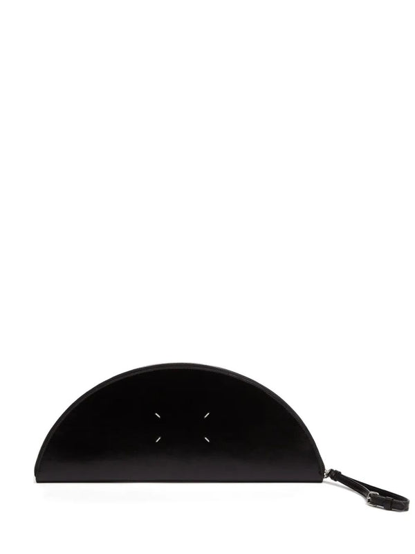 Big Halfmoon Leather Pouch