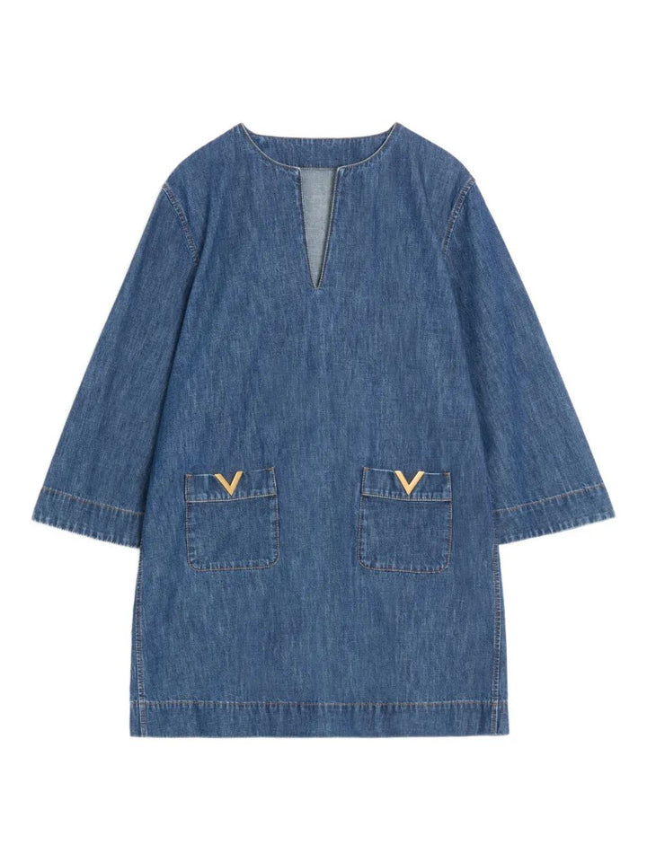 Valentino Garavani Mini dresses - Blue | 845ac68c66dc73da3e7783f6b8c016db5c838b79