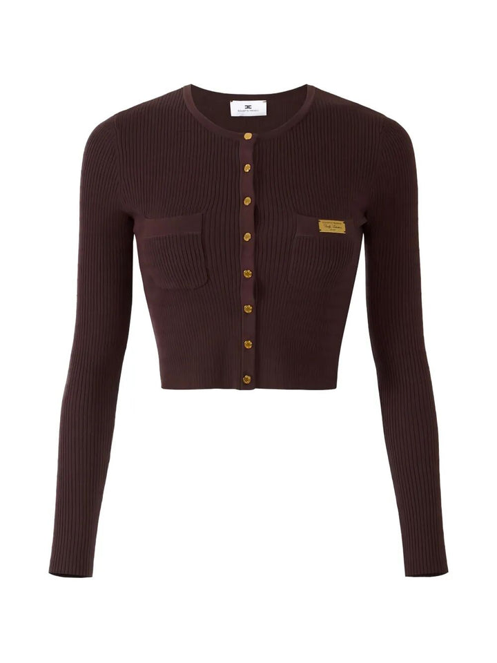 Elisabetta Franchi Cardigan - Brown | 740080d4e53871da3242a4129bbc41bd217dd130