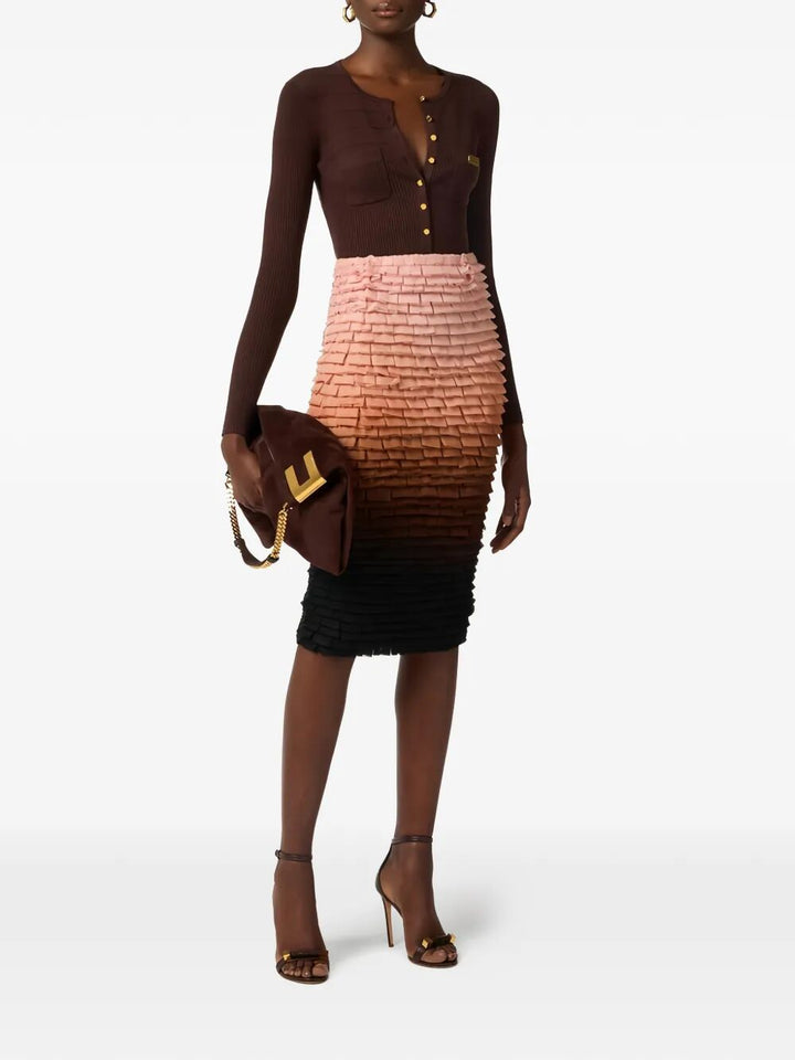 Elisabetta Franchi Cardigan - Brown | 46619f140ae53b58906481940ad51032e8f4727e