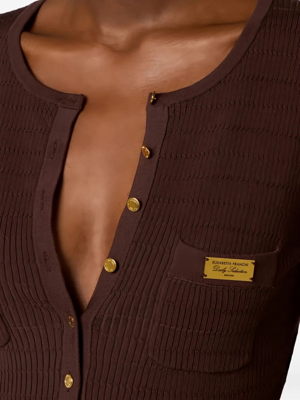 Elisabetta Franchi Cardigan - Brown | fd92188a0a91f18f9461bdfce9dbf88aa5ed6127