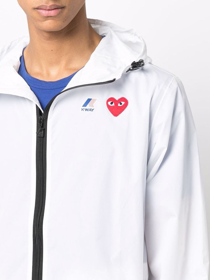 Comme Des GarÇOns Play Sport jackets & wind breakers - White | 06deda55b3316f83f411cb3a4f8e0a77efde1bbb