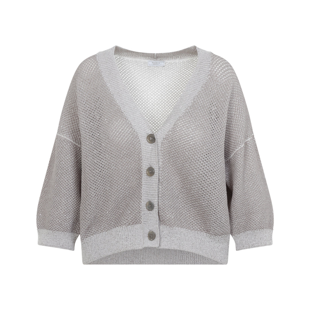 Peserico Cardigan - Nude & Neutrals | d8eaaad1b8c9703f2442ed04dc5a9023a31e5977