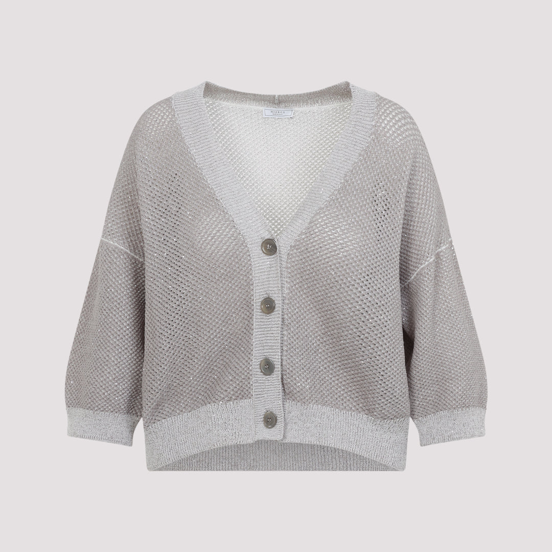 Peserico Cardigan - Nude & Neutrals | 2940b1751850ce0e5a8658a9c4da85c83170b7c4