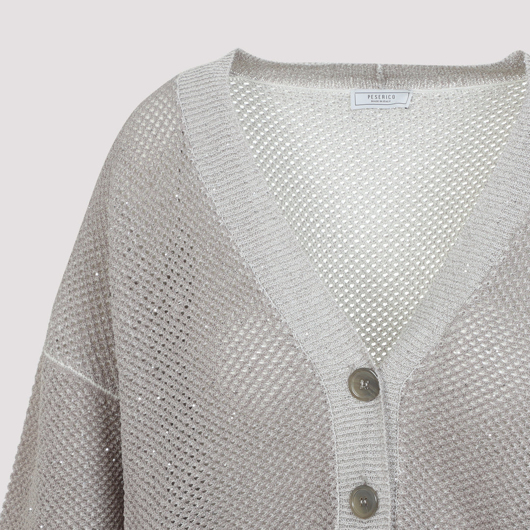 Peserico Cardigan - Nude & Neutrals | e80d95a14f0e919f6537b09595fa27349489d16c