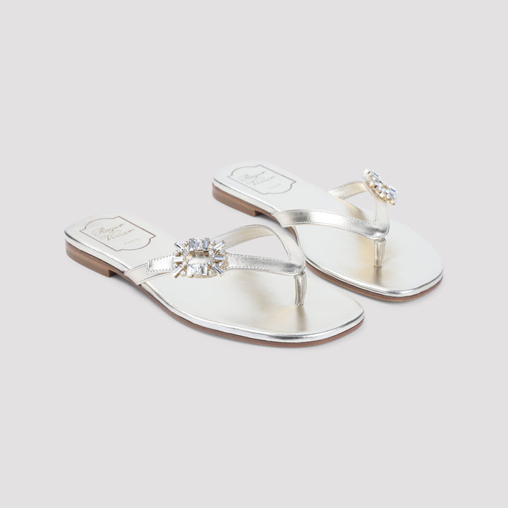 Roger Vivier Flip flops - Nude & Neutrals | 0e50211eaa9e4f4e5b9c76c6c5f3bc590c57a9d6