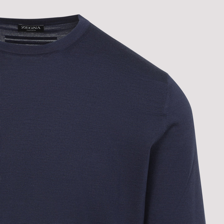Zegna Sweater - Blue | d4f91223f6fb5fc77339aa0a7bf81d59665a9e6d