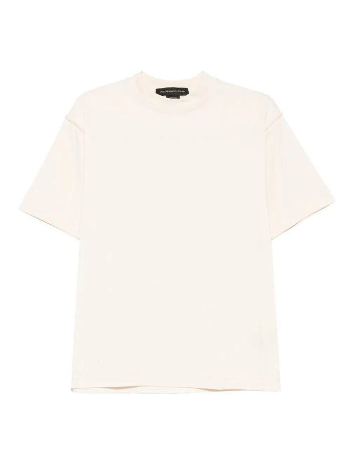 Federico Cina T-shirts - Nude & Neutrals | 28852a977f9a18619f6fd3ec4628d90f01994c00