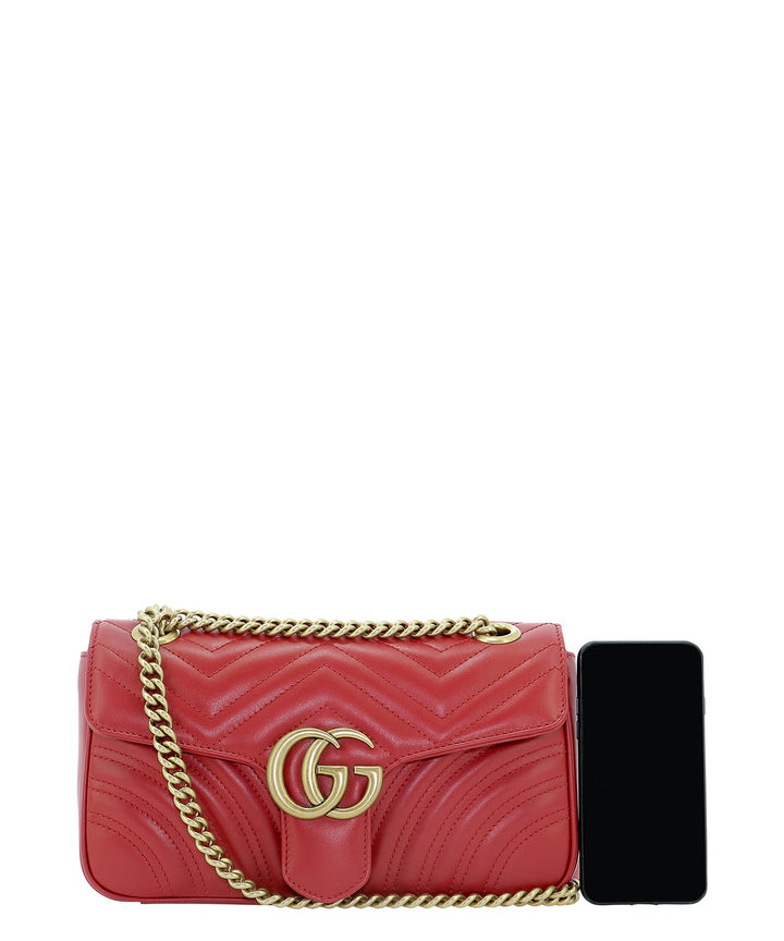 Gg Marmont 2 Shoulder Bags Red