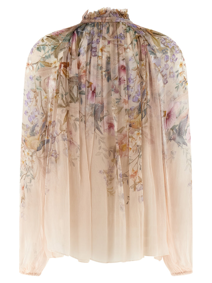 Zimmermann Billow Rebellion Shirt and Blouse - Pink | e0545c1027a986c21fd87dd91f66493928e22f5e