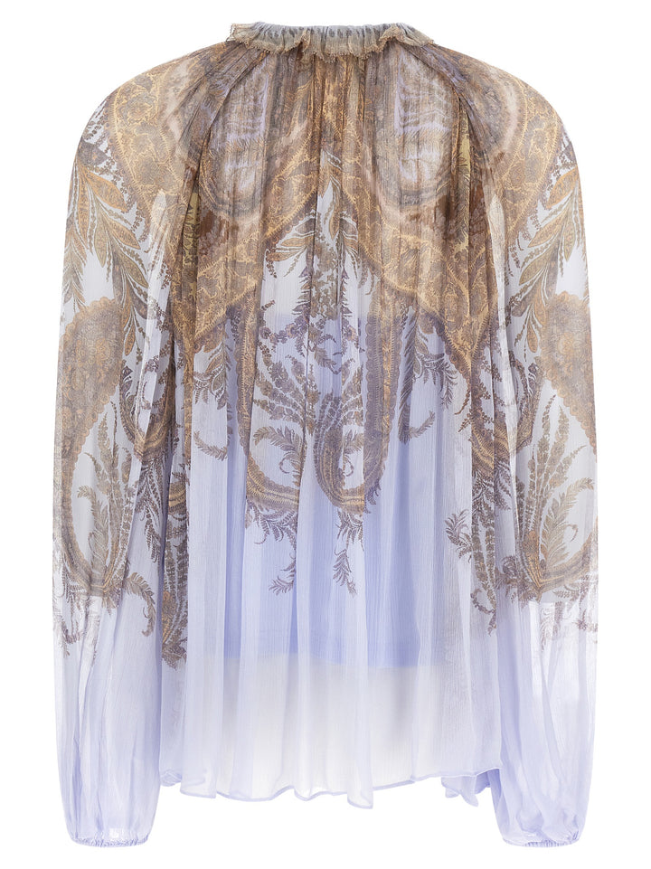 Zimmermann Hypnotic Billow Shirt and Blouse - Purple | 164fa5787d22776ed6e3808d5852de29655e2374